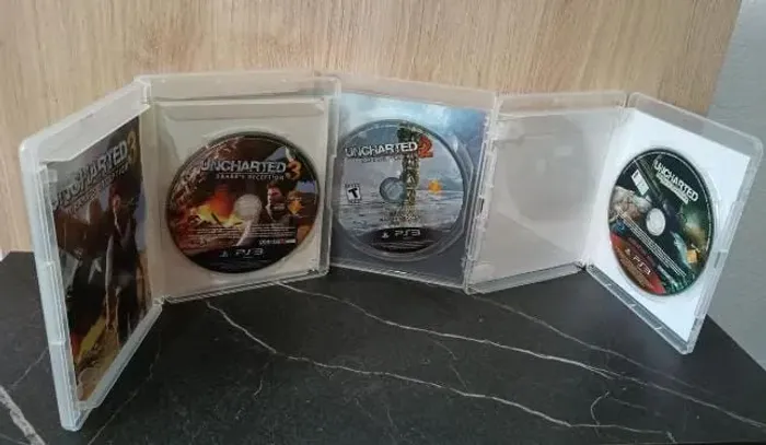 Kit jogos coleção PS3 originais Uncharted Drakes - (mídia boa)