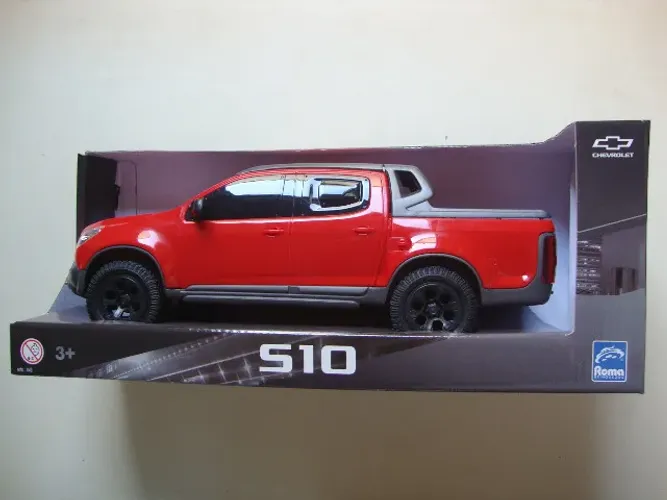 Brinquedo Caminhonete Carrinho Pick Up S10 Vermelho - Roma Brinquedos - Novo (Envio OLX)