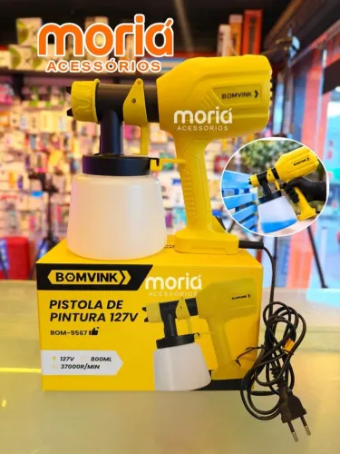 Pistola de Pintura Elétrica BOMVINK 127V 800ml - Modelo BOM-9567