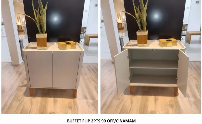 Buffet Flip 2 Portas Fechamento Slow Motion Entrega Rápida