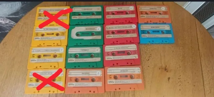 FITAS K7 CLÁSSICOS DISNEY RARIDADES DOS ANOS 80. NOVA CULTURAL 1986. PREÇO UNITÁRIO 30,00