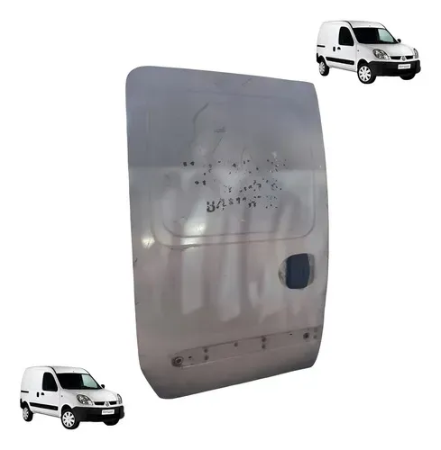 Porta Lateral Correr Traseira / Direita Kangoo 2000 A 2007 Traseira Direita Branco