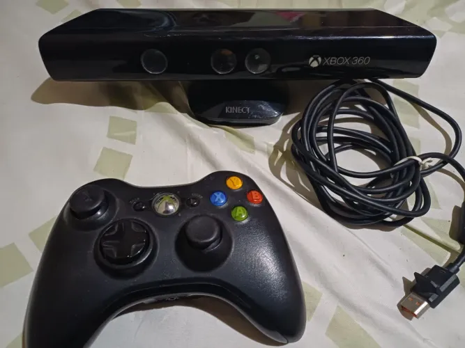 Kinect e controle original xbox 360 