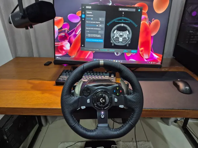 Volante Logitech G920 + Câmbio 6+R importado (Estado de novo)