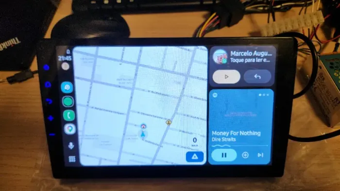 Som Multimídia de 9 polegadas WK90F - Apple CarPlay & Android Auto (Com Fio)