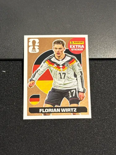 Figurinha EXTRA STICKER FLORIAN WIRTZ BRONZE Legend Panini 2026