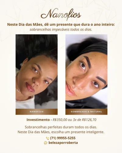 Sobrancelhas prontas todos os dias 