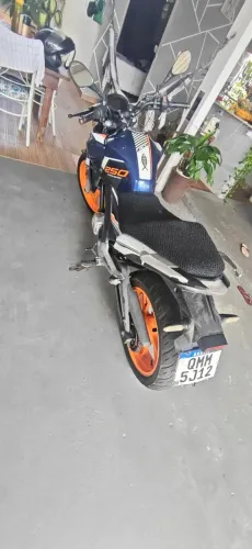Twister 250 azul com laranja