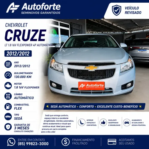 Chevrolet Cruze LT 1.8 16V Flexpower 4P Aut. 2012