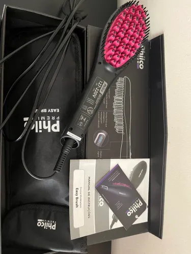 Escova Elétrica Alisadora Philco Easy Brush Premium - Bivolt