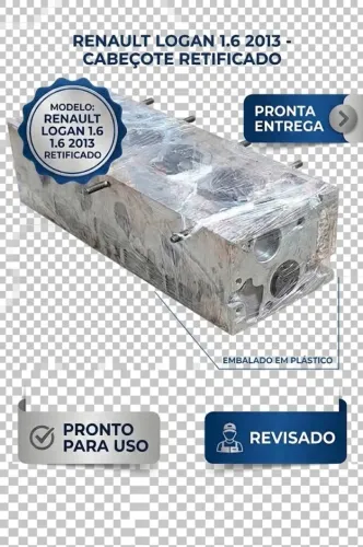 Cabeçote Renault Logan 1.6 8V 2013 Retificado Pronto P/ Uso