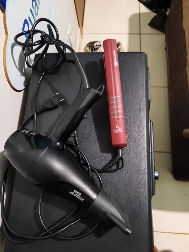 Secador Taiff Black + Chapinha GA.MA Professional - Funcionando