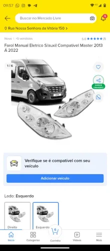 FAROL RENAULT MASTER 2013 A 2022 LADO ESQUERDO 