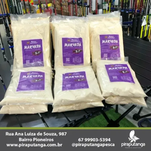 Isca Pesca Massa Japonesa Marvada Branca Turbinada - 400g