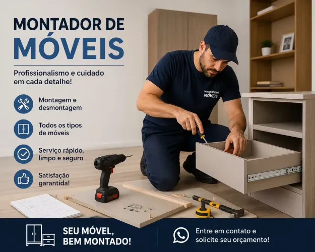 Montador de móveis profissional 