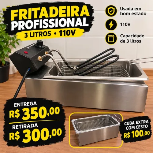 Fritadeira profissional 110v