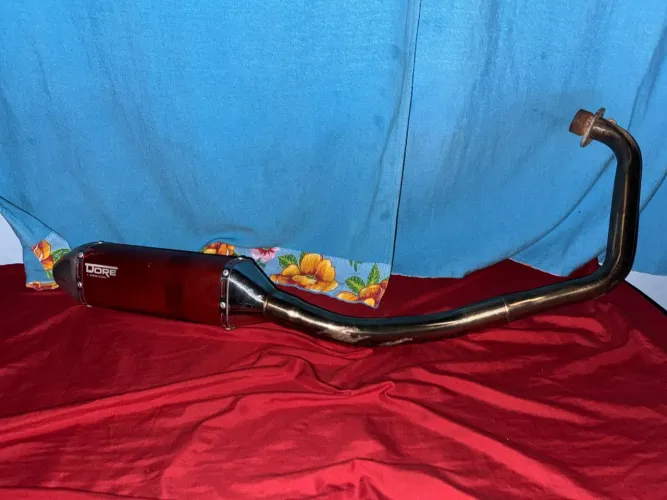 Escapamento Esportivo Dore Completo Para Cb300f Twister Com Ponteira Vermelha (Usado)