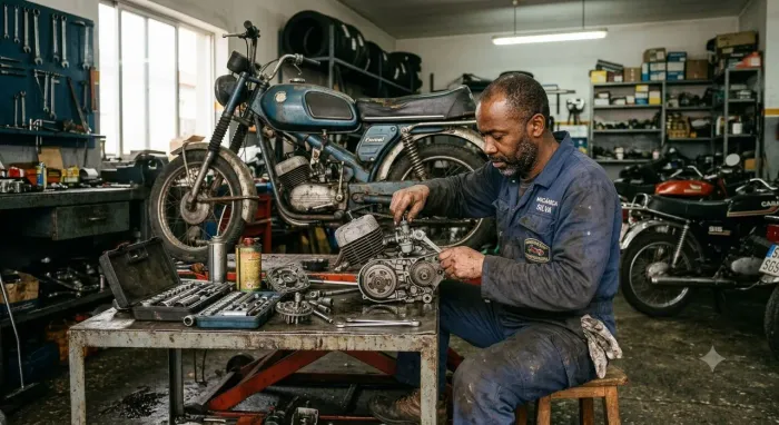 Sou mecânico conserto motorizada ou motos