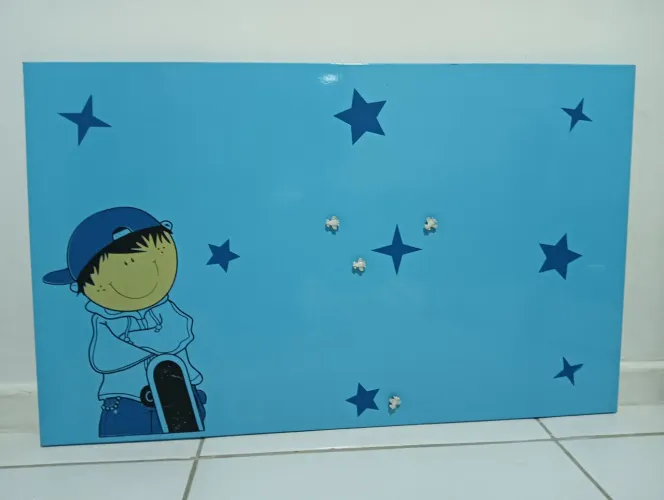 Quadro magnético infantil masculino