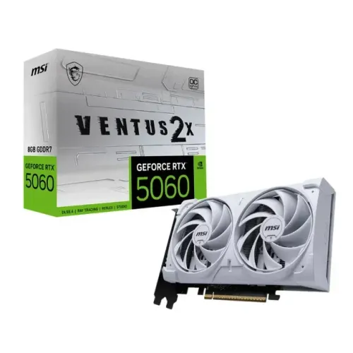 Placa De Video Msi Geforce RTX 5060 Ventus Oc White 2x 8GB