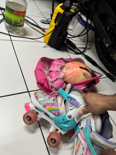 Patins luminoso criança 