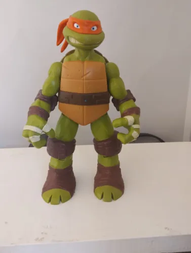 Boneco Tartarugas Ninja Michelangelo 22 cm Playmates Toys 