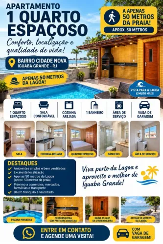 Alugo/aluguel apartamento térreo Iguaba Grande