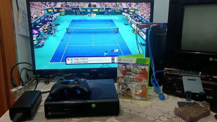 Xbox 360 Super Slim Bloqueado Completo Modelo E