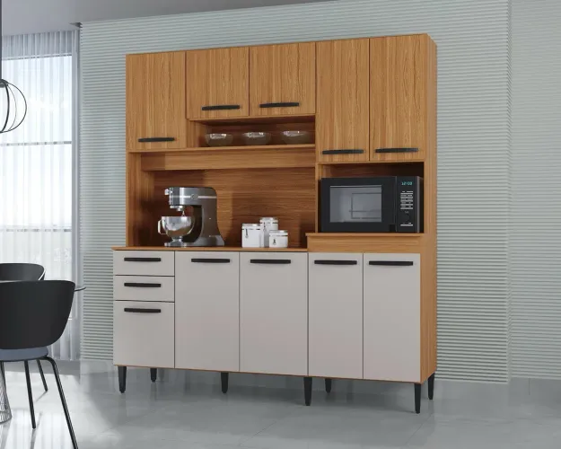 Cozinha Elisa Poquema | 10 Portas e 02 Gavetas - Entrega Imediata