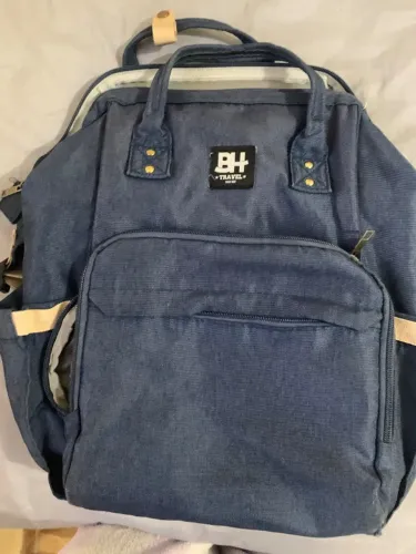 Bolsa mochila maternidade menino azul