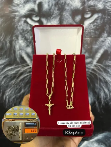 Corrente de ouro 18k (750) 