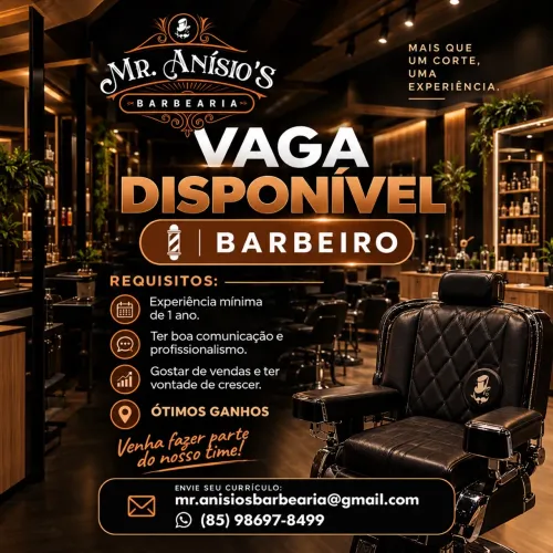 Vaga para Barbeiro