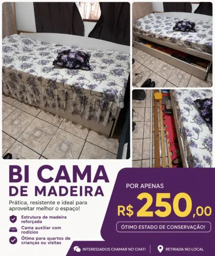 Bi cama de madeira