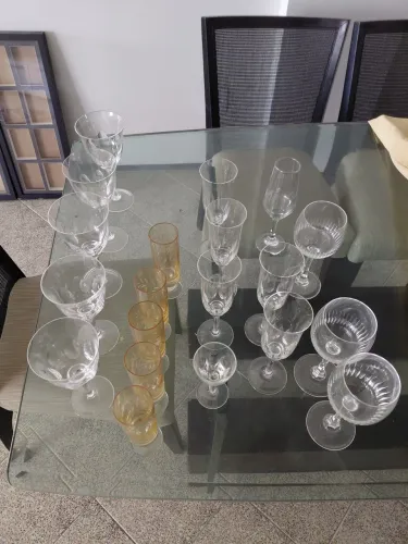 20 peças de cristal