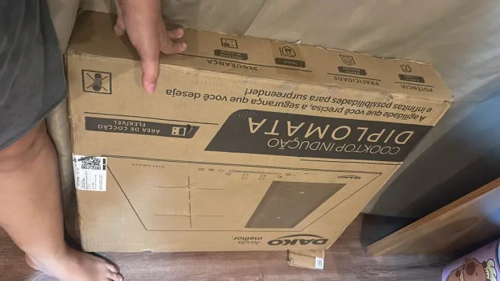 Cooktop De Indução 4 Bocas Dako Diplomata com Zona Flexível e Função Turbo Preto