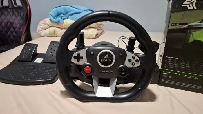 Volante para pc, ps4, ps3 e xbox one na caixa