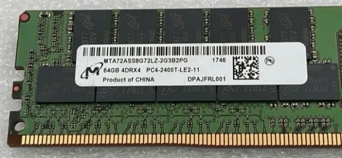 Memória 64GB 4Drx4 PC4 2400T MTA72ASS8G72LZ-2G3B2PG