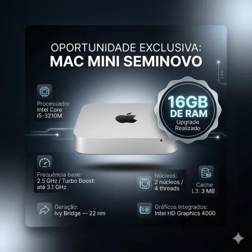Mac Mini i5 16gb RAM - 256gb SSD - 2012