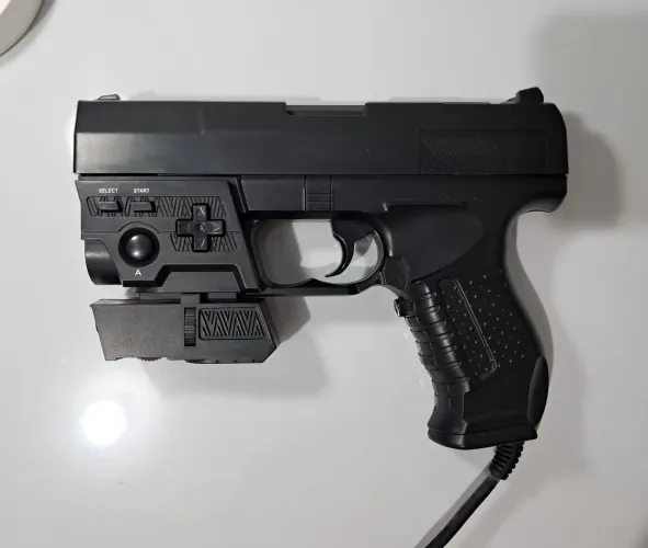 Controle pistola arma para Playstation 1 e 2 PS1 PS2