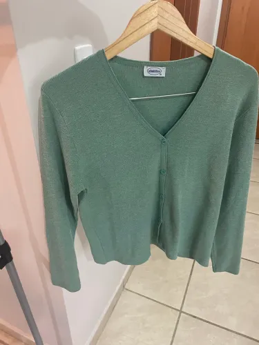 Cardigan Fem Bonneterie verde claro