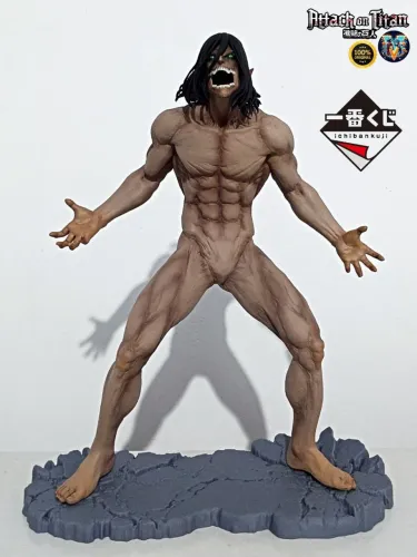 Action figure Titan de attack 100% original da ichiban kuji