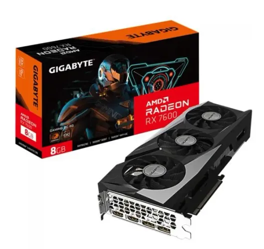 Placa de vídeo RX 7600 Gamming oc