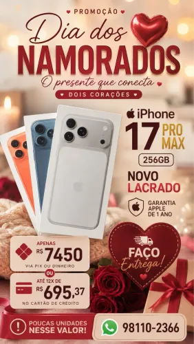 iPhone 17 ProMax 256GB PROMOÇÃO 