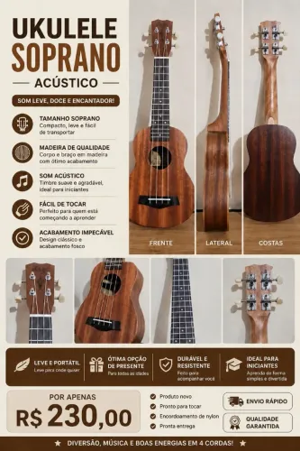 Ukulele acústico