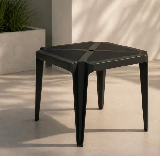 Mesa de bar preta