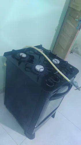Fogão mesa de vidro