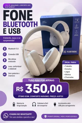 Fone de ouvido gamer