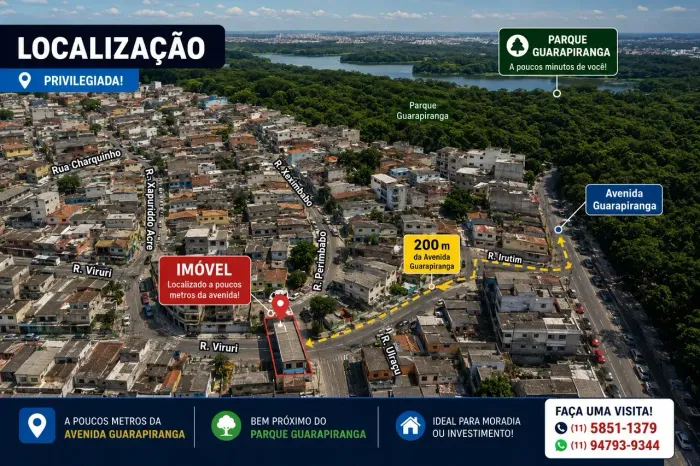 APTO NOVO 3 COMODOS GUARAPIRANGA-