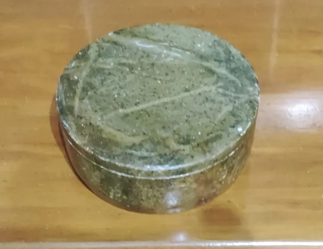 Porta jóias em pedra sabão, vintage 