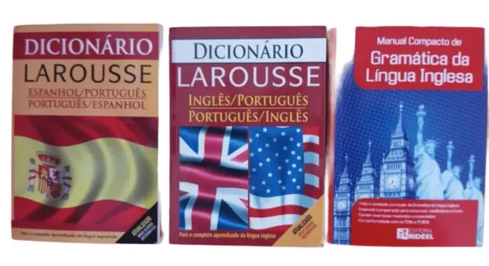Gramática de inglês atualizada & mini-dicionários espanhol inglês Larousse